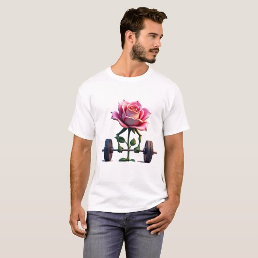 Flower gym T-shirt ontwerp (Voorkant volledig)