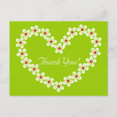 Flower Heart Dank u Briefkaarten (Voorkant)