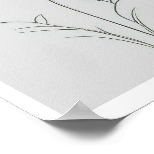 FLOWER HOME WALL ART POSTER (Hoek)