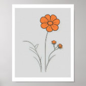 FLOWER HOME WALL ART POSTER (Voorkant)
