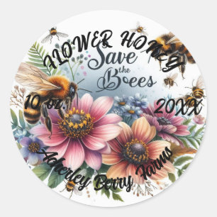 FLOWER HONEY stickers voor potten