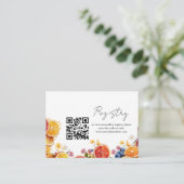 Flower ice cream registry Vrijgezellenfeest Informatiekaartje (Staand voorkant)