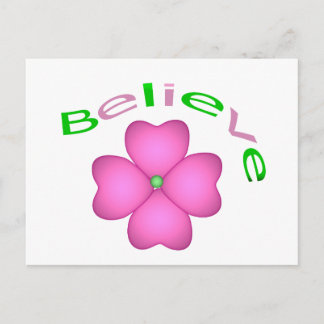 Flower Inspirerend Believe Briefkaart