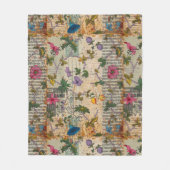 Flower Junk Modern Journal Scrapbook Fleece Deken (Voorkant)
