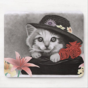 Flower kitty muismat