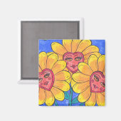 Flower Ladies Magnet (Recto/Verso)