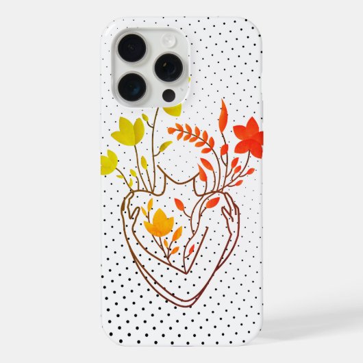 Flower Lady - Black Retro Edition iPhone Hoesje (Achterkant)