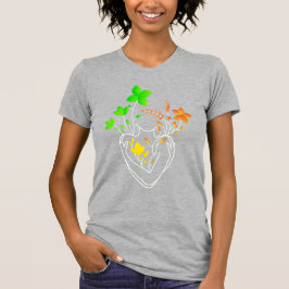 Flower Lady - Kleurrijke Retro Day Edition T-shirt