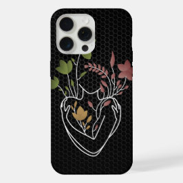 Flower Lady - Retro Dark Edition iPhone 15 Pro Max Hoesje