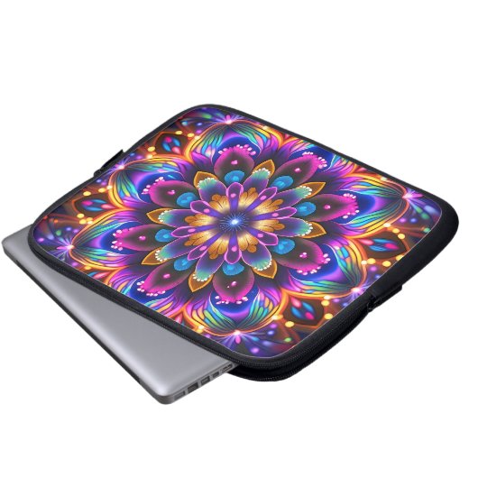 Flower Laptop Sleeve (Voorkant onderkant)