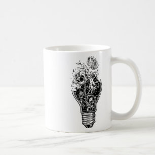 Flower Light Bulb of Power Tree Peace voor hippies Koffiemok