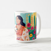 Flower Love for Self, Woman & Secourir Chig Mugs (Devant droit)