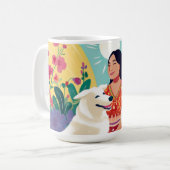 Flower Love for Self, Woman & Secourir Chig Mugs (Devant gauche)