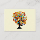 Flower Love Tree Response et cartes de site Web (Dos)