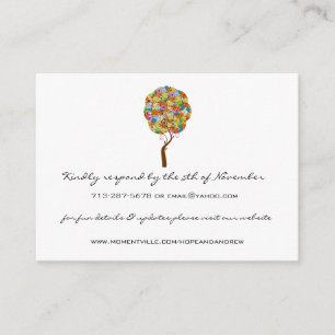 Flower Love Tree Response et cartes de site Web