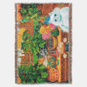 Flower Lovers Cat, Louis Wain Deken (Voorkant Verticaal)