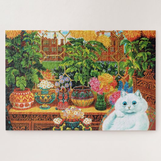 Flower Lovers Cat, Louis Wain Legpuzzel (Horizontaal)