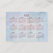 Flower Magic 2012 Pocket Kalender Visitekaartje (Achterkant)