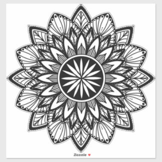 Flower Mandala Sticker | Mandala Zonnebloem