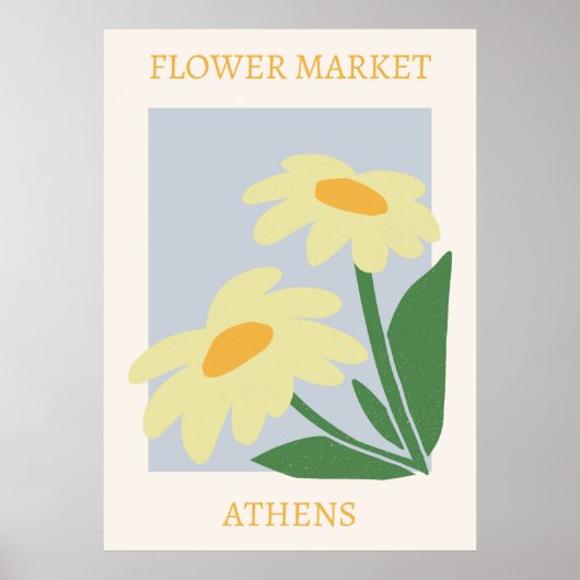 Flower Market Athens Poster (Voorkant)