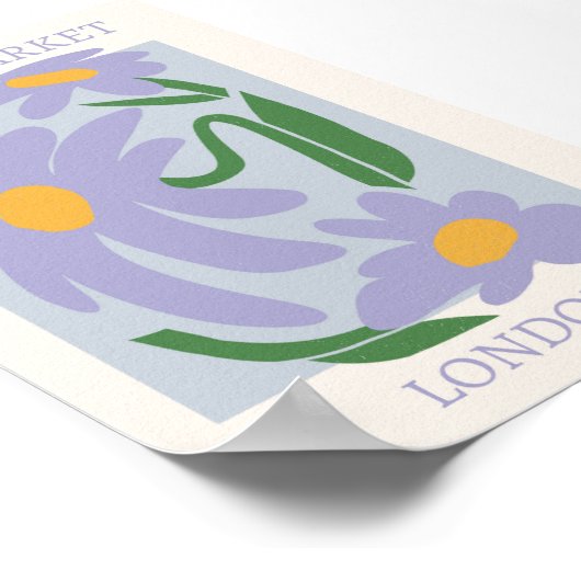 Flower Market London Poster (Hoek)