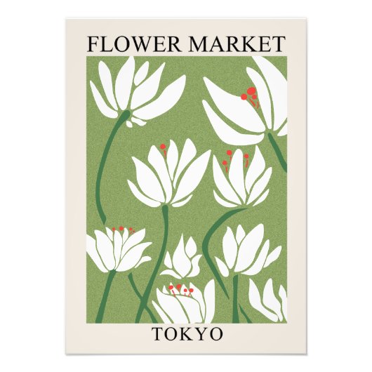 FLOWER MARKET TOKIO | DIGITAL VERSION FOTO AFDRUK (Voorkant)