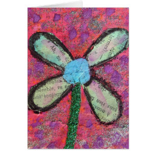 Flower Mixed Media Collage, alle gelegenheden