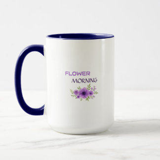 Flower Morning — Design élégant de mug à fleurs vi