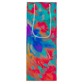 flower Movement Wine Gift Bag Wijn Cadeautas
