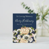 Flower Navy Arrière - plan Funeral Memorial flyer (Debout devant)