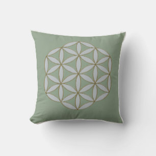 Flower of Life Geometrisch Patroon Kussen