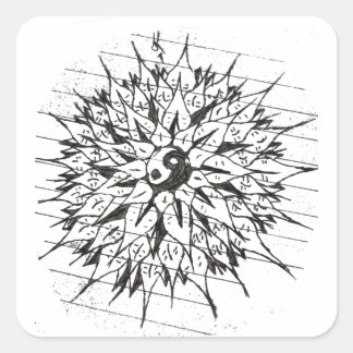 Flower of Life Vierkante Sticker