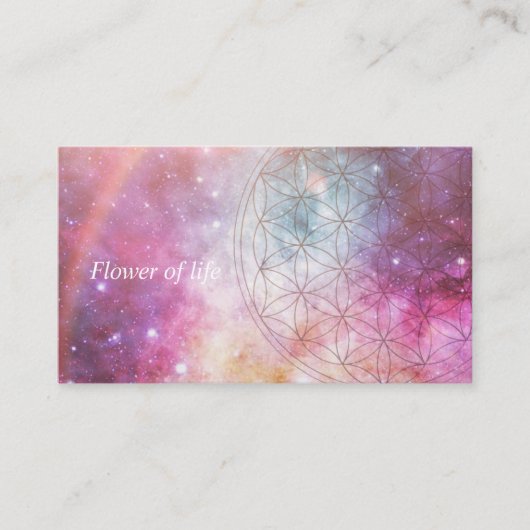 Flower of life visitekaartje (Voorkant)