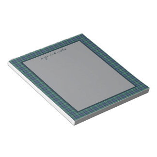 Flower of Scotland Original Scottish Tartan  Notitieblok