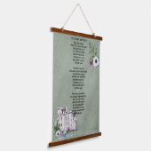 Flower of Scotland Tekst Hangend Wandkleed (Gebogen)