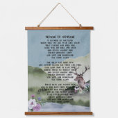 Flower of Scotland Tekst Hangend Wandkleed (Voorkant)