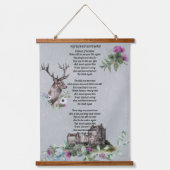 Flower of Scotland Tekst Hangend Wandkleed (Voorkant)