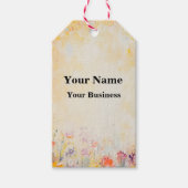 Flower Oilpainting Cadeaulabel (Voorkant)