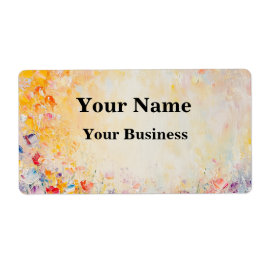 Flower Oilpainting Etiket