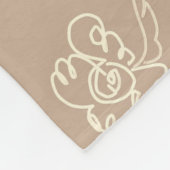 flower paint blanket fleece deken (Hoek)