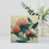 Flower Painting Kaart (Staand voorkant)