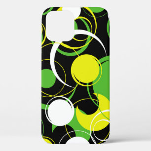 Flower pattern drawingabstract,art,background,back iPhone 12 hoesje