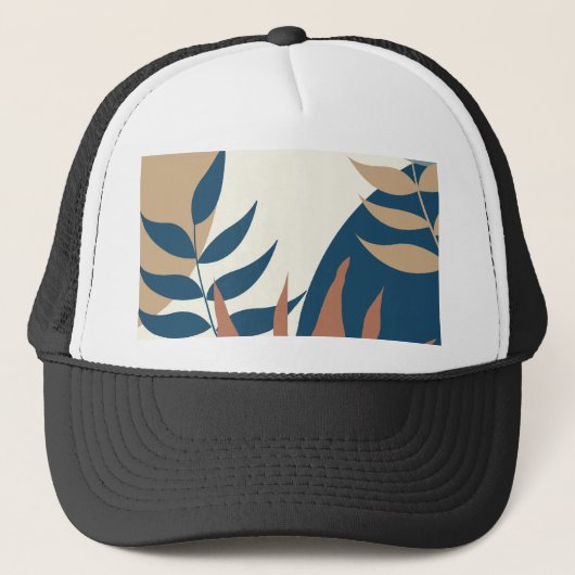 flower pattern trucker pet (Voorkant)
