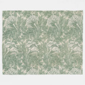 Flower Pattern, William Morris Fleece Deken (Voorkant (Horizontaal))