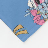 Flower & Perfume Bouquet Bundle on blue Fleece Deken (Hoek)