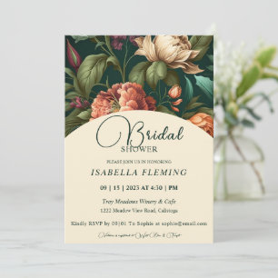 Flower Petals Bridal Shower-uitnodiging Kaart