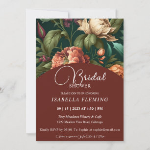 Flower Petals Bridal Shower-uitnodiging Kaart