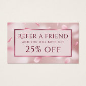 Flower Petals Faux Foil Carte de référence (Devant)