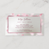 Flower Petals Faux Foil carte de visite (Dos)