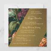 Flower Petals Gold Bridal Shower Kaart (Voorkant)